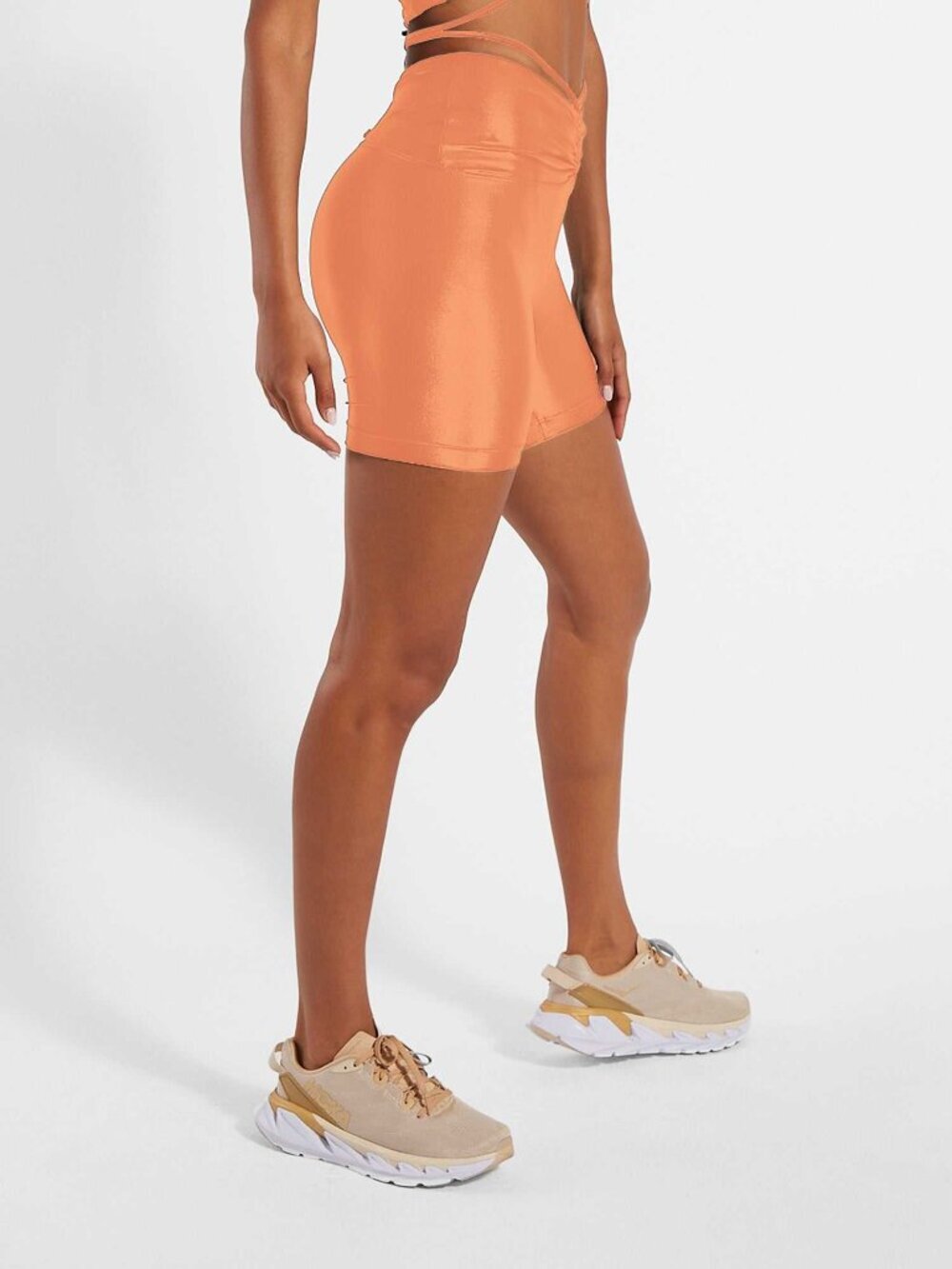 Koral Maxie Infinity - Cosmo Orange High Rise Shorts S NWT